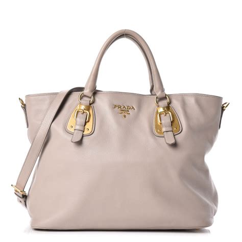 PRADA Soft Calf Tote Pomice 440683 